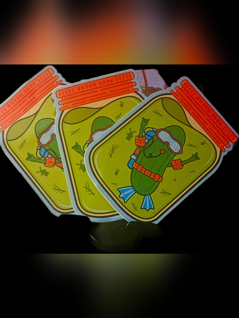 Set Of 3✨️ DUTCH BROS Limited Edition " Diving Dill Pickles " 💫 Nwt !